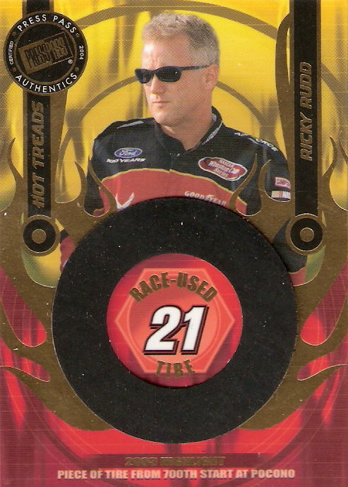 2004 Press Pass Hot Treads #HTR1 Ricky Rudd/1100