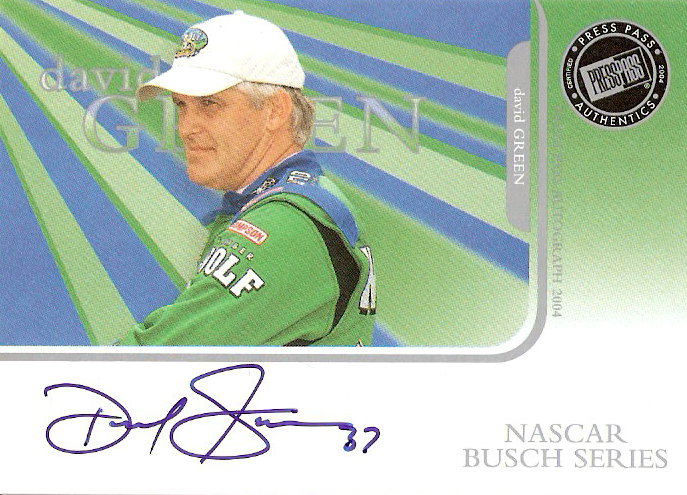 2003 Press Pass Signings #26 David Green O/S/T/V