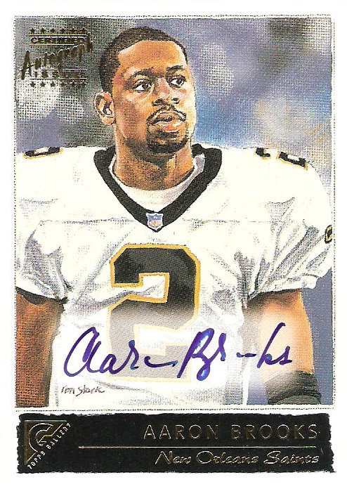 2001 Topps Gallery Autographs #AB Aaron Brooks E