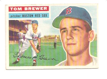 1956 Topps #34A Tom Brewer GB
