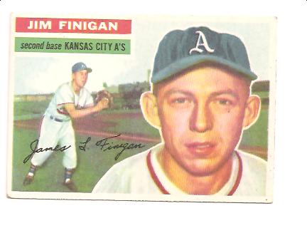 1956 Topps #22 Jim Finigan