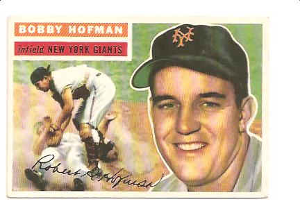 1956 Topps #28A Bobby Hofman GB