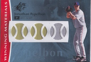 2008 SPx Winning Materials Baseball 99 #PA Jonathan Papelbon