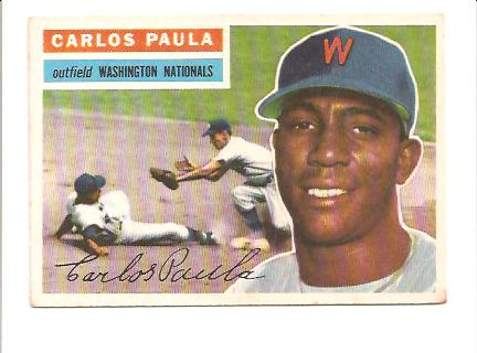 1956 Topps #4 Carlos Paula