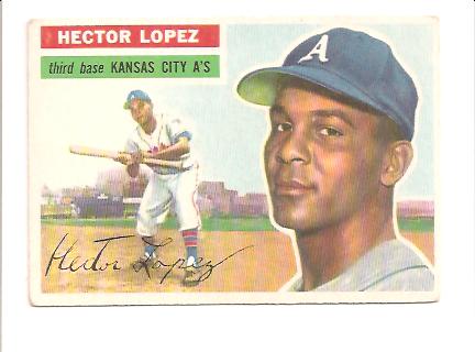 1956 Topps #16A Hector Lopez GB