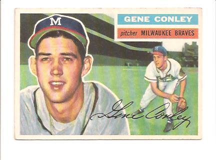 1956 Topps #17A Gene Conley GB