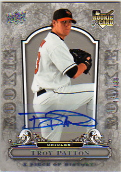 2008 UD A Piece of History Rookie Autographs #119 Troy Patton/499