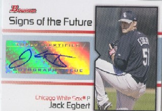 2008 Bowman Signs of the Future #JE Jack Egbert