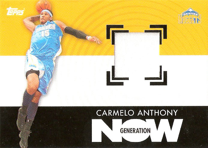 2007-08 Topps Generation Now Relics #GNRCA Carmelo Anthony