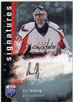 2007-08 Be A Player Signatures #SOK Olaf Kolzig