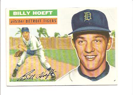 1956 Topps #152A Billy Hoeft WB