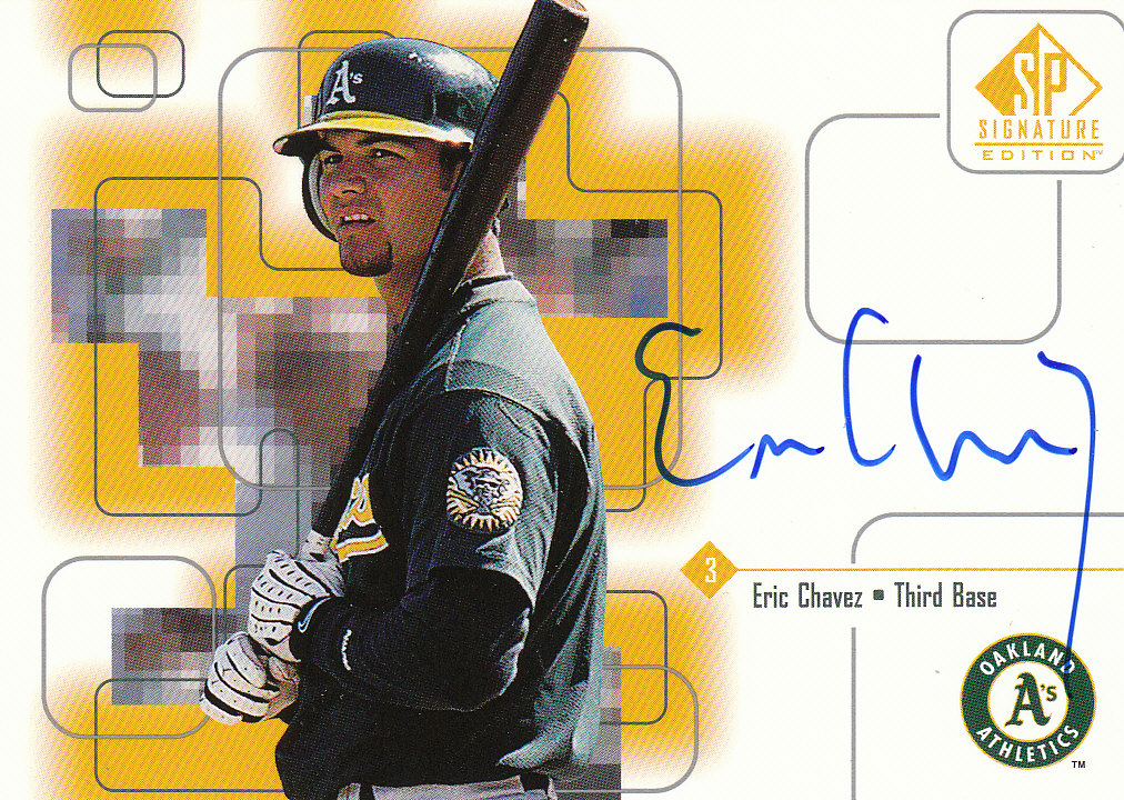 1999 SP Signature Autographs #EC Eric Chavez