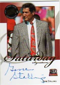 2008 Press Pass Legends Saturday Signatures #SSGS2 Gene Stallings