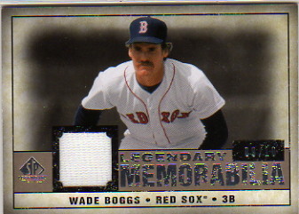 2008 SP Legendary Cuts Legendary Memorabilia 10 #WB2 Wade Boggs