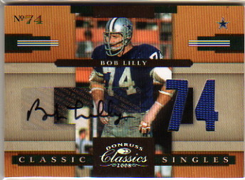 2008 Donruss Classics Classic Singles Jerseys Jersey Numbers Autographs #24 Bob Lilly/10