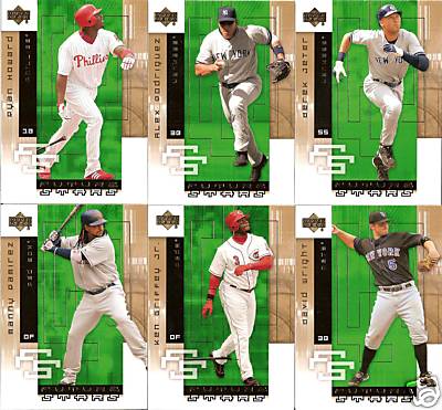 2007 Upper Deck Future Stars Base Set 1-100 Complete Set w/ Derek Jeter Alex Rodriguez Ken Griffey Jr Albert Pujols Ichiro  
