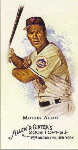 2008 Topps Allen and Ginter Mini A and G Back #181 Moises Alou