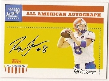 2003 Topps All American Autographs #AARG Rex Grossman A