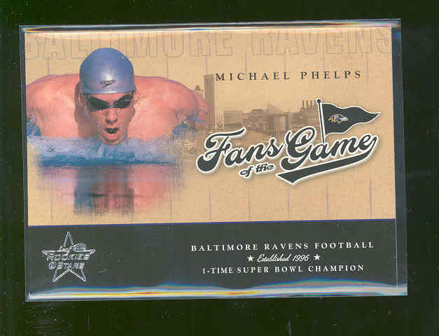 2004 Leaf Rookies and Stars Fans of the Game #FG2 Michael Phelps