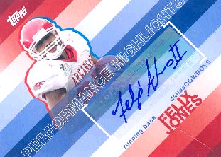 2008 Topps Performance Highlights Autographs #THAFJ Felix Jones A
