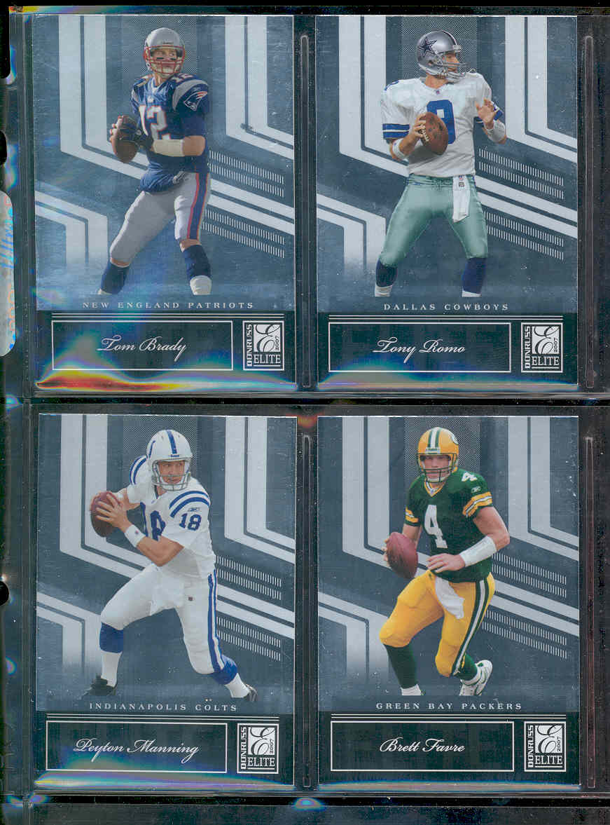 2007 Donruss Elite Complete Set 1-100 w/ Brett Favre PEyton Manning Brett Favre Tony Romo Low Shipping Cost 