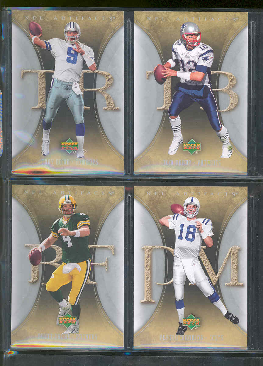 2007 Upper Deck Artifacts Football Set 1-100 w/ Tom Brady Tony Romo Brett Favre Peyton Manning and others Low Shipping Cost! 
