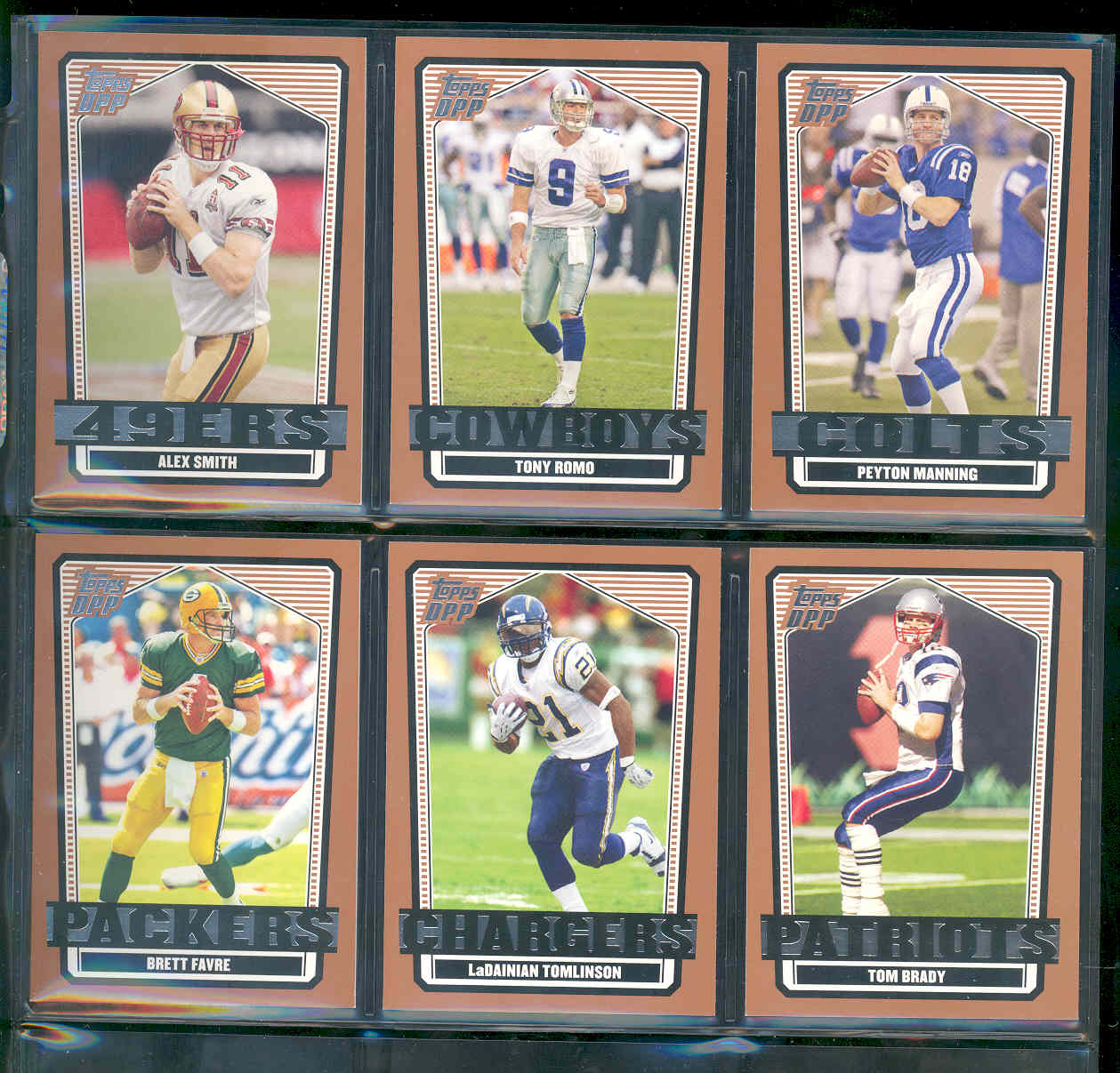 2007 Topps Draft Picks and Prospects Set 1-100 w/ Alex Smith Tony Romo Peyton Manning Brett Favre Tomlinson Tom Brady Low Shipping Cost !!! 
