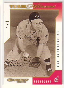 2003 Donruss Team Heroes Hawaii #163 Lou Boudreau