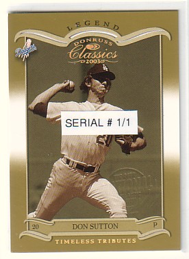 2003 Donruss Classics Atlantic City National #119 Don Sutton LGD