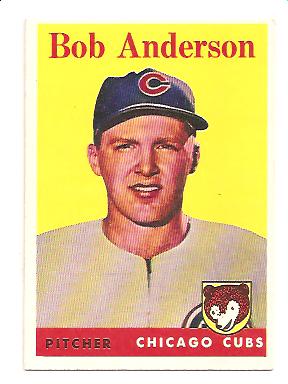 1958 Topps #209 Bob Anderson EX Actual scan