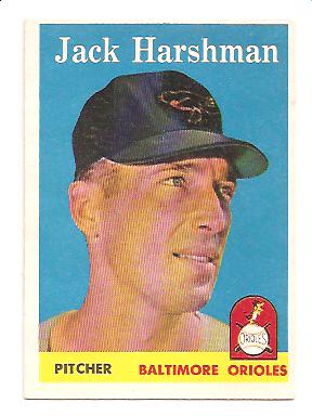 1958 Topps #217 Jack Harshman EX Actual scan