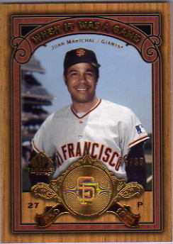 2006 SP Legendary Cuts When It Was A Game Gold #JU Juan Marichal