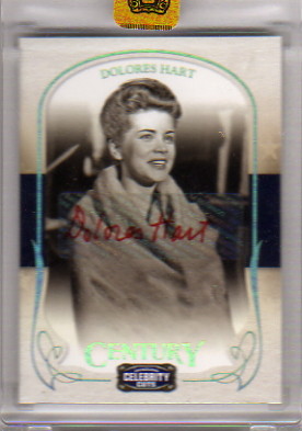 2008 Celebrity Cuts Century Signature Gold #18 Dolores Hart/200