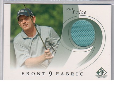 2002 SP Game Used Front 9 Fabric #NP Nick Price