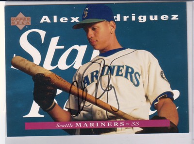 1995 Upper Deck #J215 A.Rodriguez Jumbo AU