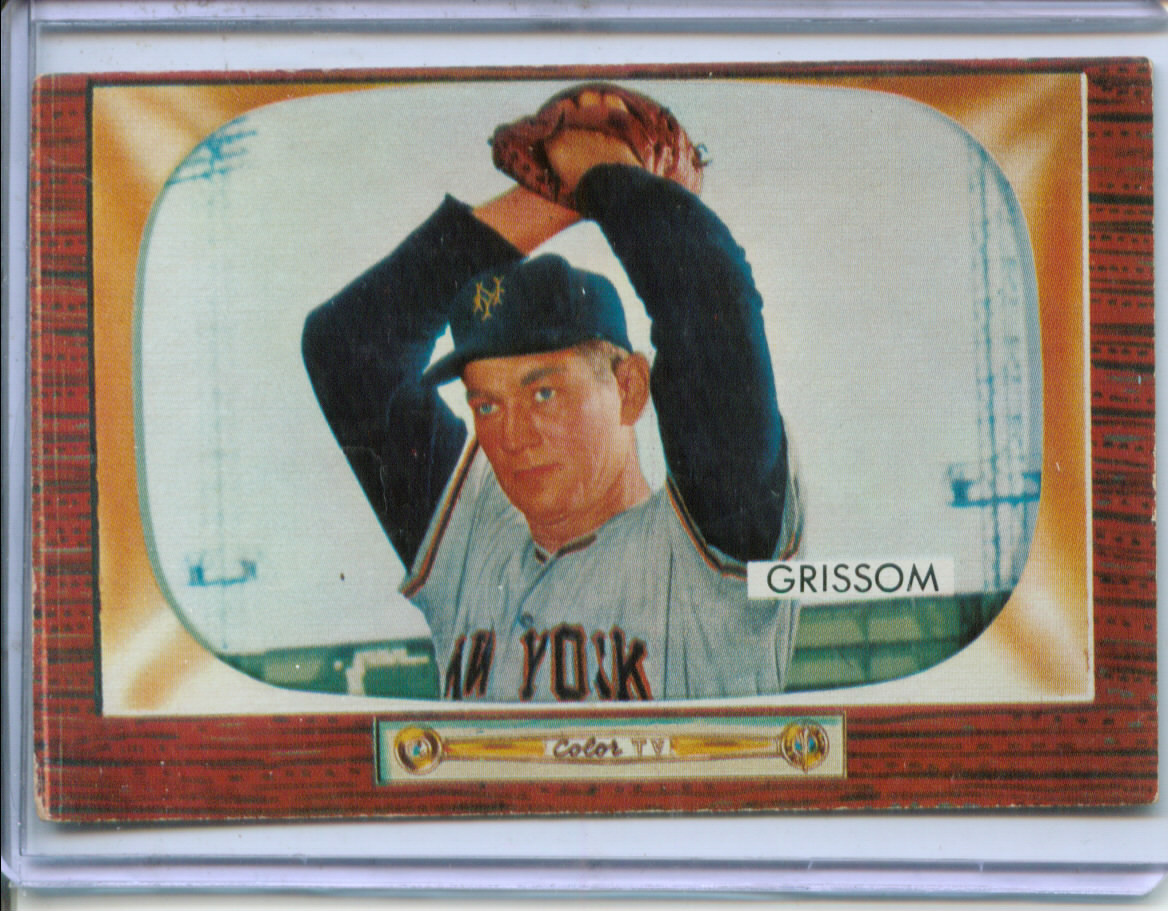 1955 Bowman #123 Marv Grissom RC