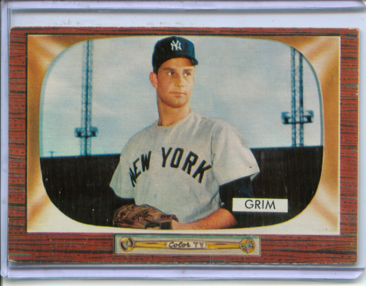 1955 Bowman #167 Bob Grim RC
