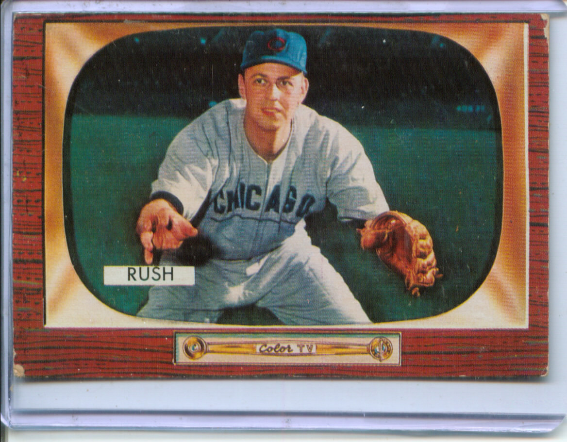 1955 Bowman #182 Bob Rush