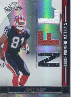 2008 Absolute Memorabilia Rookie Premiere Materials NFL #273 James Hardy