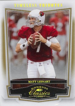 2008 Donruss Classics Timeless Tributes Gold #3 Matt Leinart