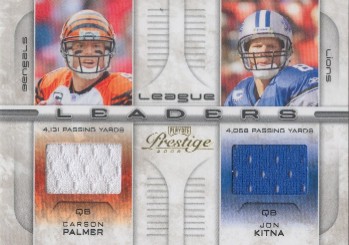2008 Playoff Prestige League Leaders Materials #3 Carson Palmer/Jon Kitna