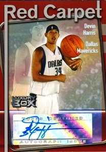2004-05 Topps Luxury Box Red Carpet Autographs #DEH Devin Harris
