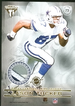 2001 Titanium Double Sided Jerseys Patches #73 Rocket Ismail/Jason Tucker