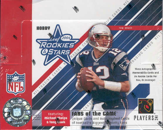 2004 Leaf Rookies and Stars NFL Football Sports Trading Cards Hobby Box