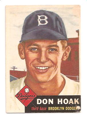 1953 Topps #176 Don Hoak RC