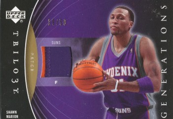 2006-07 Upper Deck Trilogy Generations Present Patches #PRMSM Shawn Marion