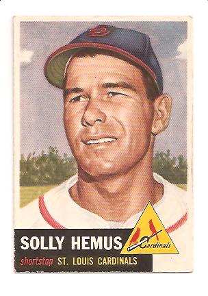 1953 Topps #231 Solly Hemus DP EX+ Actual Scan