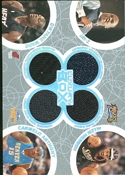 2005-06 Topps Luxury Box Box Out Quad Relics #36 Jay-Z/Allen Iverson/Dwyane Wade/Carmelo Anthony