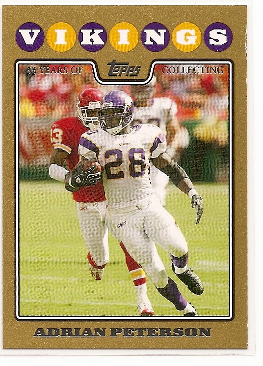2008 Topps Gold Border #65 Adrian Peterson