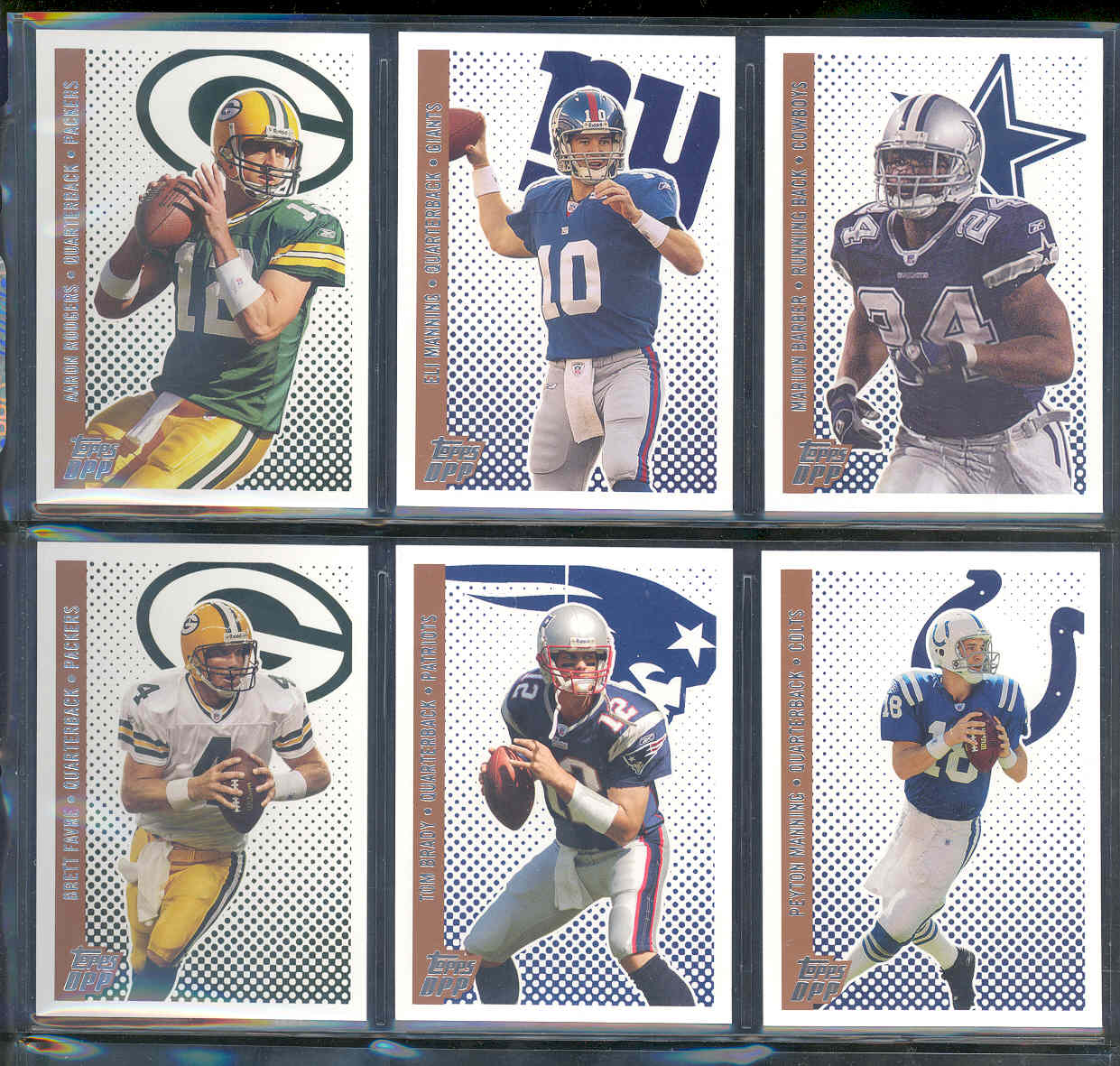 2006 Topps Draft Picks and Prospects Set 1-110 w/ Aaron Rodgers Manning Marion Barber Brett Favre Tom Brady and other Low Shipping